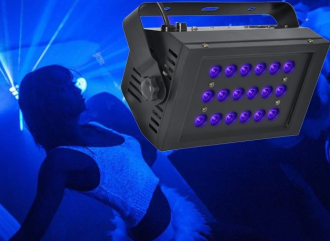 Hire UV LED Flood Light - 18 x 1W LED UV Brick